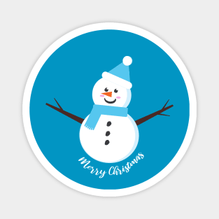 Snow Man : Merry Christmas Magnet